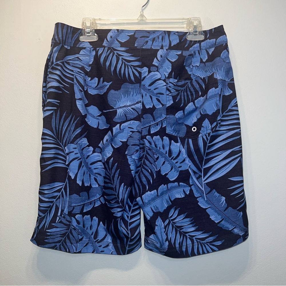 American Eagle Flex Men’s Blue Palm Leaf Swim Board Shorts Size Medium - Picture 5 of 8
